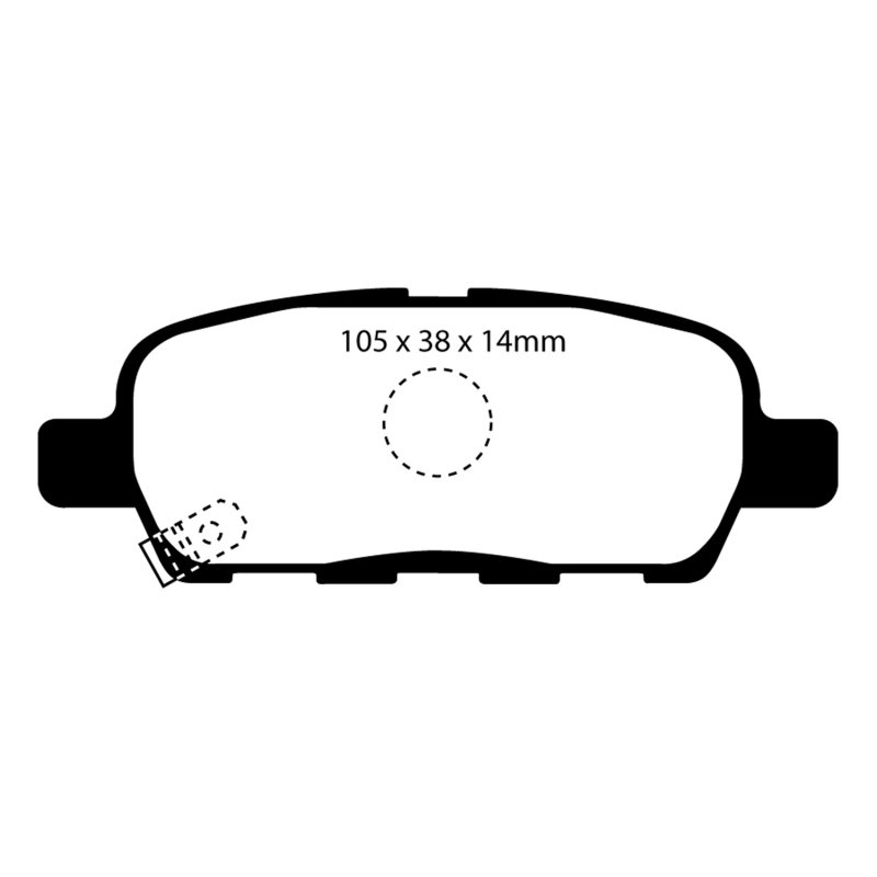 EBC 08-13 Infiniti EX35 3.5 Ultimax2 Rear Brake Pads