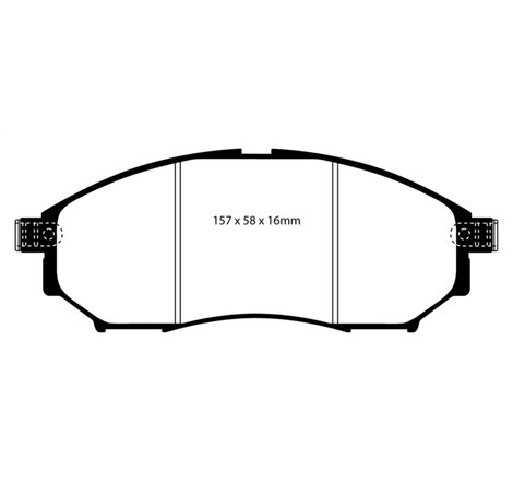 EBC 08-13 Infiniti EX35 3.5 Yellowstuff Front Brake Pads