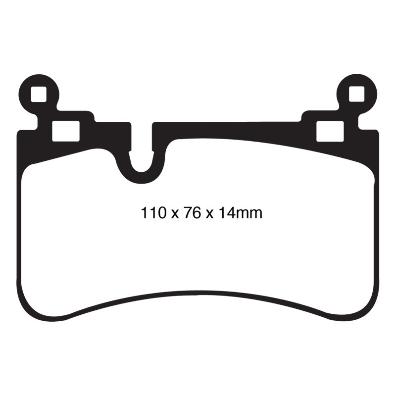 EBC 08-13 Mercedes-Benz C63 AMG (W204) 6.2 Redstuff Rear Brake Pads