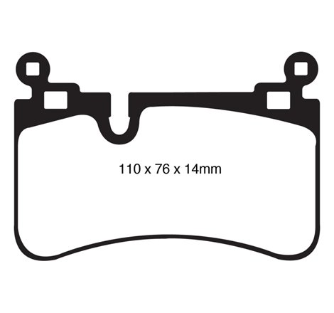 EBC 08-13 Mercedes-Benz C63 AMG (W204) 6.2 Yellowstuff Rear Brake Pads