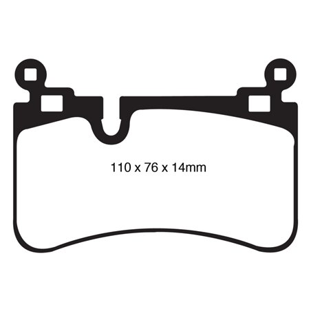 EBC 08-13 Mercedes-Benz C63 AMG (W204) 6.2 Yellowstuff Rear Brake Pads