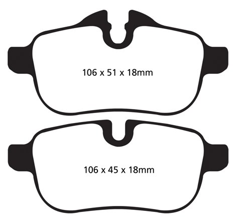 EBC 09+ BMW Z4 3.0 (E89) Greenstuff Rear Brake Pads