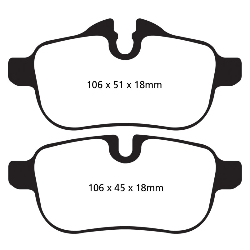 EBC 09+ BMW Z4 3.0 (E89) Greenstuff Rear Brake Pads