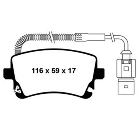 EBC 09-11 Audi A6 Quattro 3.0 Supercharged Redstuff Rear Brake Pads