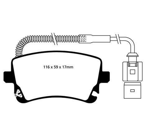 EBC 09-11 Audi A6 Quattro 3.0 Supercharged Ultimax2 Rear Brake Pads