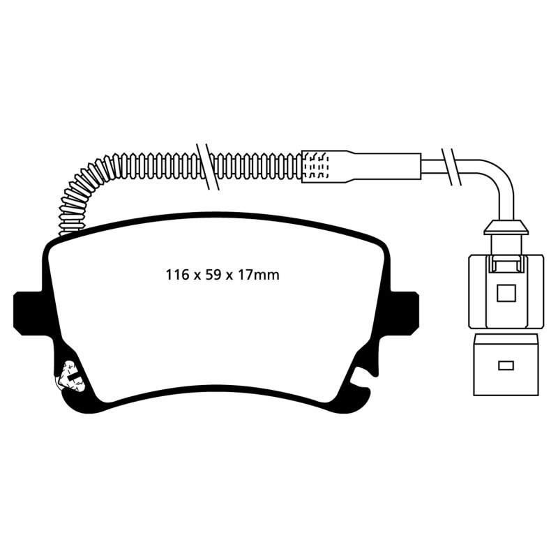 EBC 09-11 Audi A6 Quattro 3.0 Supercharged Ultimax2 Rear Brake Pads