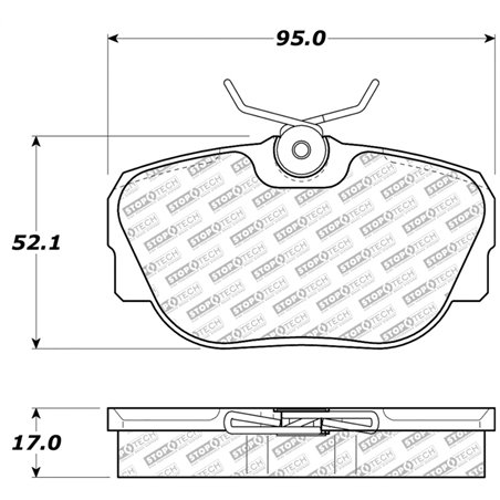 StopTech 87-93 Saab 900 Street Select Brake Pads Front - Rear