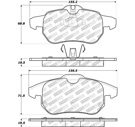 StopTech 06-11 Saab 9-3 Street Select Brake Pads w/Hardware - Front