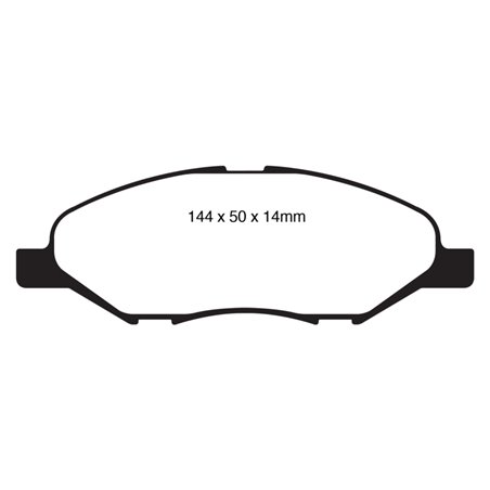 EBC 09-11 Nissan Versa 1.6 Greenstuff Front Brake Pads