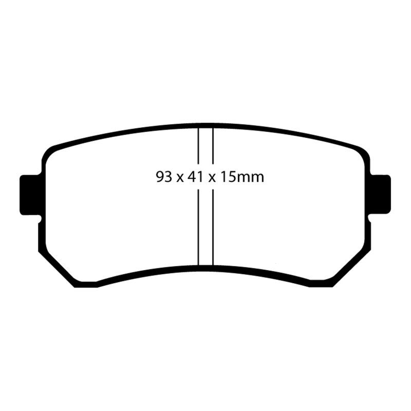 EBC 09-12 Hyundai Elantra 2.0 Touring Yellowstuff Rear Brake Pads