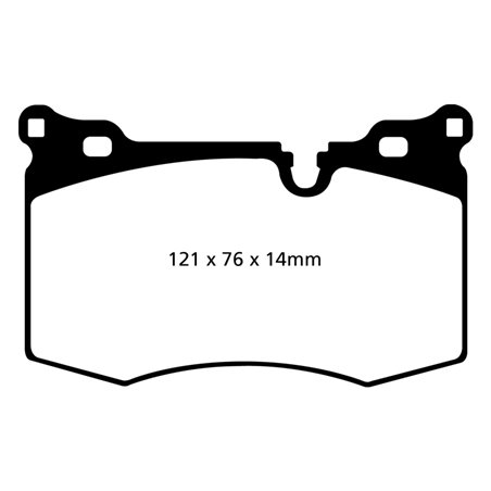 EBC 09-14 Mini Hardtop 1.6 Turbo J.C Works Greenstuff Front Brake Pads