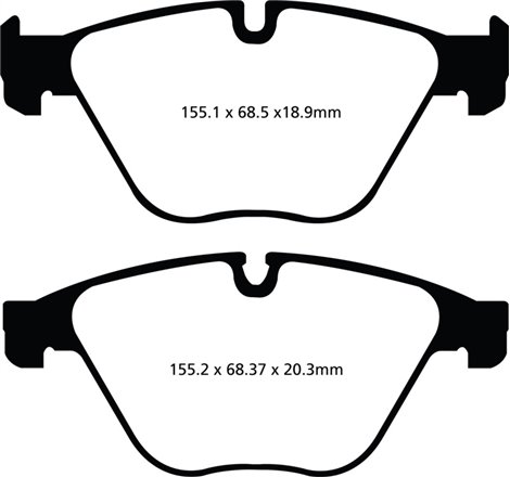 EBC 10+ BMW 535i 3.0 Turbo (F10) Greenstuff Front Brake Pads