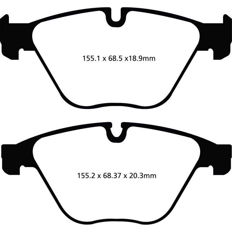 EBC 10+ BMW 535i 3.0 Turbo (F10) Greenstuff Front Brake Pads