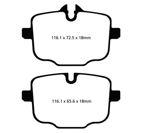 EBC 10+ BMW 535i 3.0 Turbo (F10) Greenstuff Rear Brake Pads