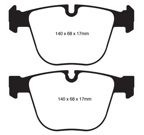 EBC 10+ BMW 535i 3.0 Twin Turbo GT (F07) Yellowstuff Rear Brake Pads