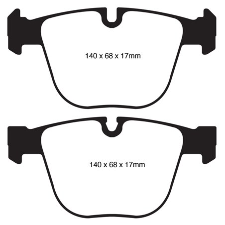 EBC 10+ BMW 535i 3.0 Twin Turbo GT (F07) Yellowstuff Rear Brake Pads