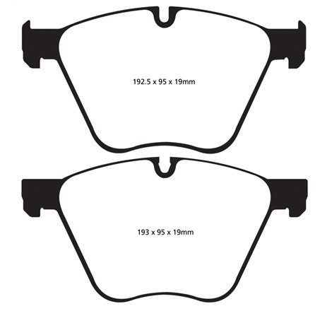 EBC 10+ BMW 760 6.0 Twin Turbo (F01) Greenstuff Front Brake Pads