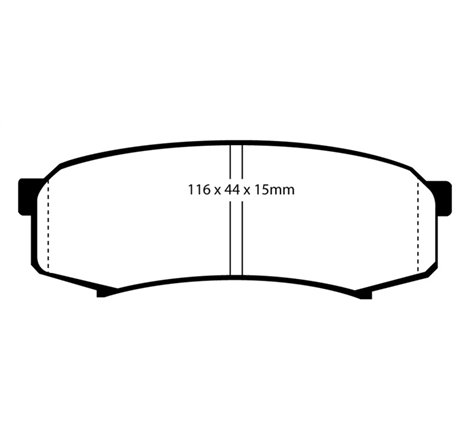 EBC 10+ Lexus GX460 4.6 Greenstuff Rear Brake Pads