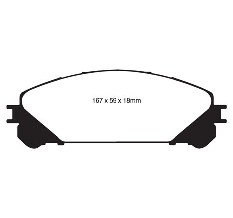 EBC 10+ Lexus RX350 3.5 (Japan) Greenstuff Front Brake Pads