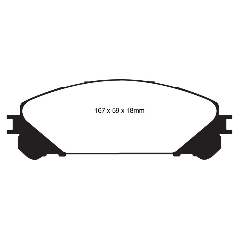 EBC 10+ Lexus RX350 3.5 (Japan) Greenstuff Front Brake Pads