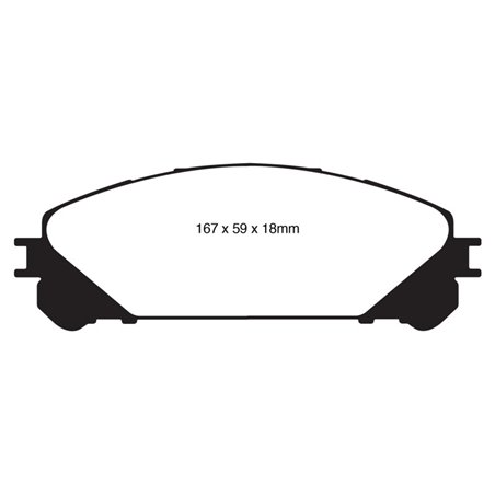 EBC 10+ Lexus RX350 3.5 (Japan) Greenstuff Front Brake Pads