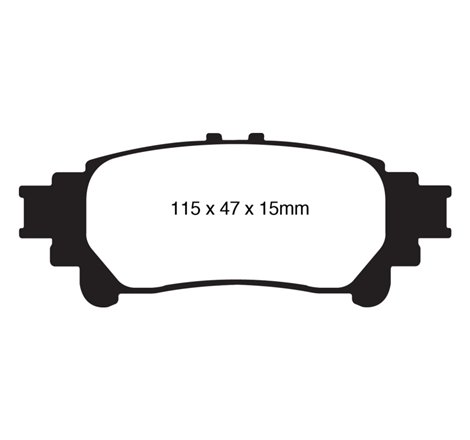 EBC 10+ Lexus RX350 3.5 (Japan) Greenstuff Rear Brake Pads