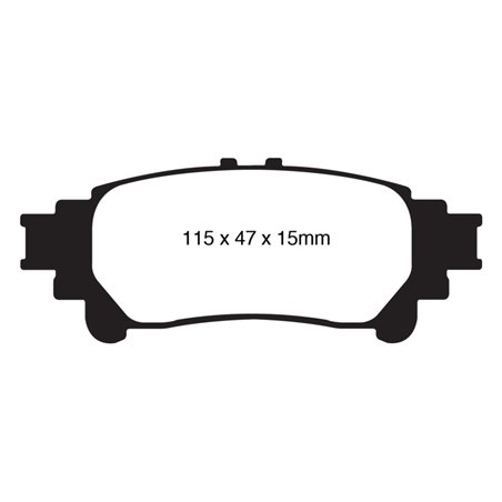 EBC 10+ Lexus RX350 3.5 (Japan) Greenstuff Rear Brake Pads