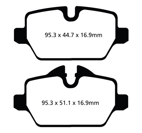 EBC 10+ Mini Countryman 1.6 Cooper Greenstuff Rear Brake Pads