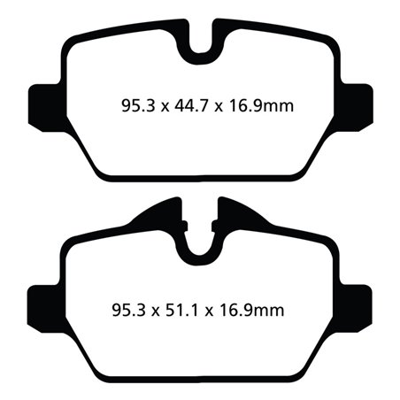 EBC 10+ Mini Countryman 1.6 Cooper Greenstuff Rear Brake Pads