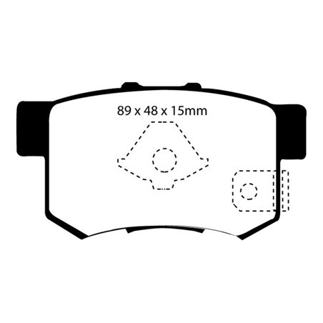 EBC 10-12 Acura RDX 2.3 Turbo Ultimax2 Rear Brake Pads