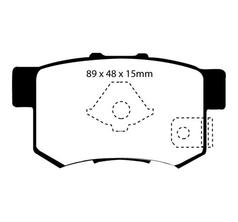 EBC 10-12 Acura RDX 2.3 Turbo Yellowstuff Rear Brake Pads