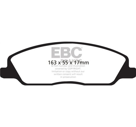 EBC 10-14 Ford Mustang 3.7 Redstuff Front Brake Pads