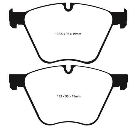 EBC 10-15 BMW X6 4.4 Twin Turbo Hybrid Yellowstuff Front Brake Pads