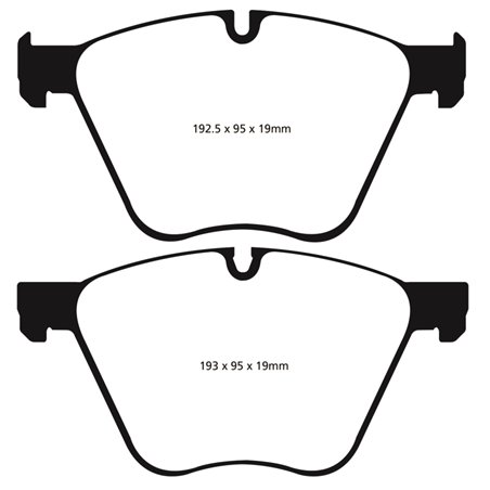 EBC 10-15 BMW X6 4.4 Twin Turbo Hybrid Yellowstuff Front Brake Pads