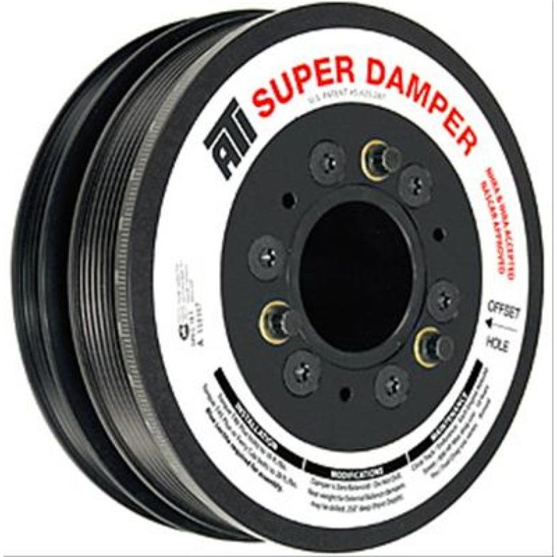 ATI Damper - 5.67in - Alum - 6/4 Grv - 25 Percent UD - LS1/LS2 - F & V Body - 10 Per UD A/C - 1Pc