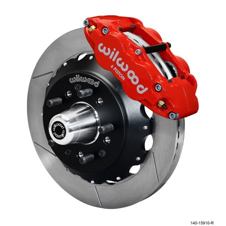 Wilwood Narrow Superlite 6R Front Big Brake Kit 12.88in GT Competition Series Rotor - Red