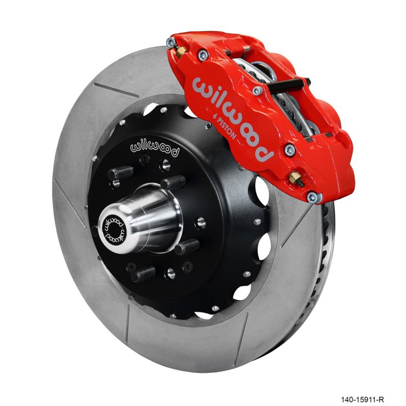 Wilwood Narrow Superlite 6R Front Big Brake Kit 14.00in GT competition Series Rotor - Red