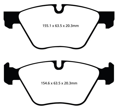 EBC 11+ BMW 528 2.0 Turbo (F10) Greenstuff Front Brake Pads