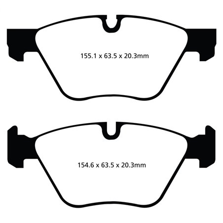 EBC 11+ BMW 528 2.0 Turbo (F10) Greenstuff Front Brake Pads