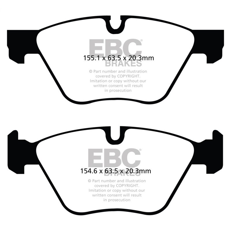 EBC 11+ BMW 528 2.0 Turbo (F10) Redstuff Front Brake Pads