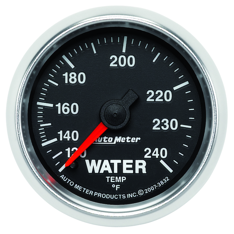 Autometer GS 52mm 120-240 Deg F Mechanical Water Temperature Gauge