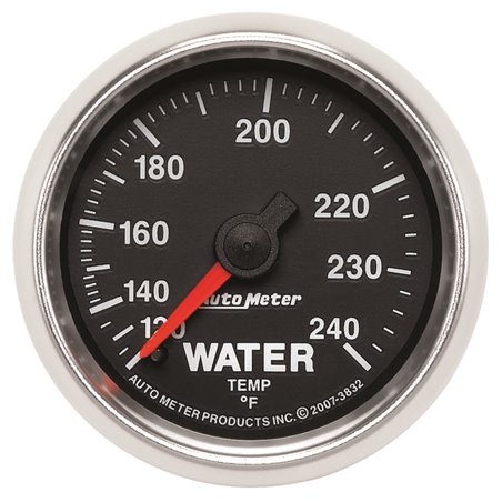 Autometer GS 52mm 120-240 Deg F Mechanical Water Temperature Gauge