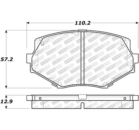 StopTech 94-97 / 99-02 Mazda Miata Street Select Front Brake Pads