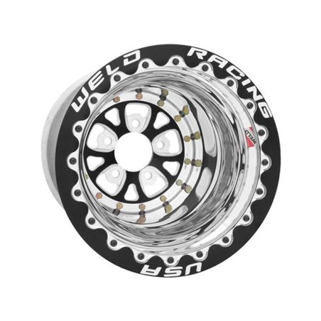 Weld V-Series 15x15 / 5x4.75 BP / 5in. BS Polished Wheel - Non-Beadlock