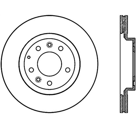 Stoptech 06-15 Mazda Miata MX-5 Front Premium Cryostop Brake Rotor