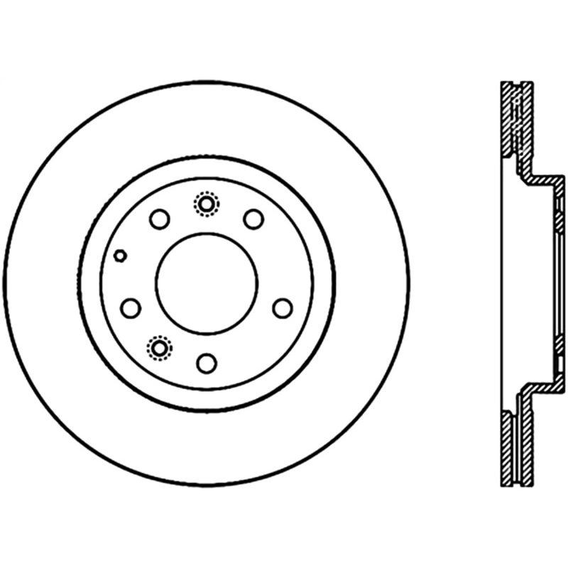 Stoptech 06-15 Mazda Miata MX-5 Front Premium Cryostop Brake Rotor