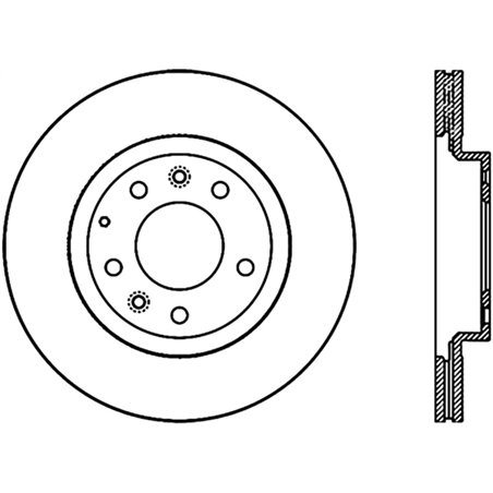 Stoptech 06-15 Mazda Miata MX-5 Front Premium Cryostop Brake Rotor