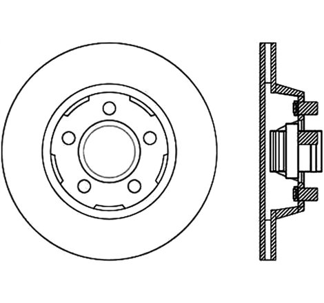 StopTech 64-67 Ford Mustang Cryo Slotted Front Right Sport Brake Rotor