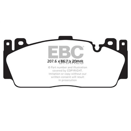 EBC 12+ BMW M5 4.4 Twin Turbo (F10) Yellowstuff Front Brake Pads