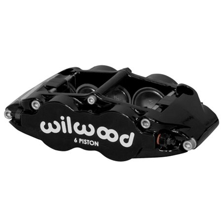 Wilwood Caliper Forged Narrow Superlite L/H FNSL6R-DS Dust Seal 1.62/1.12/1.12,1.25 Rotor - Black